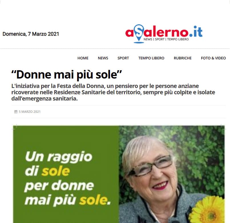 A Salerno: “Donne mai più sole”