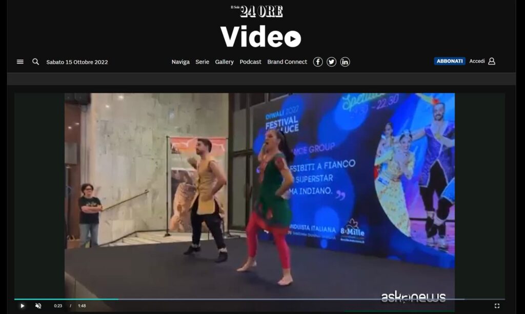 Cultura  Danza Bollywood al Festival induista della luce a Roma