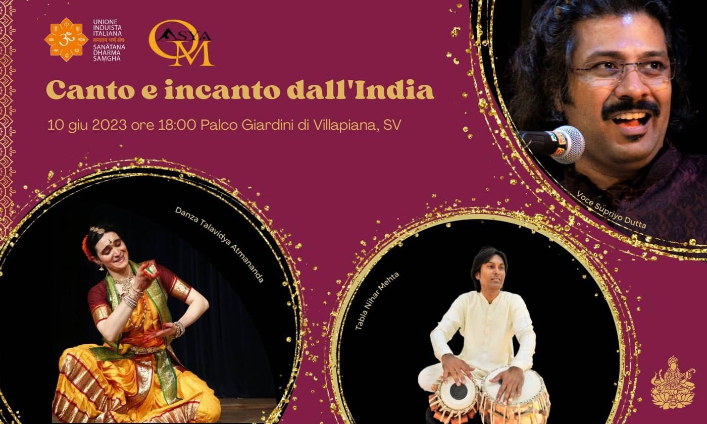 Canto e incanto dall'India - locandina evento gratuito